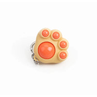 Cat Paw Sensory Massager Fidget Keychain