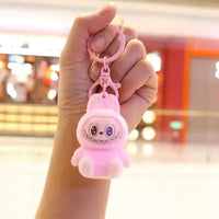 Labubu Have a Seat Mini Flock Keychain