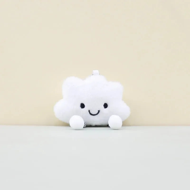 Smiling Cloud Plush Keychain
