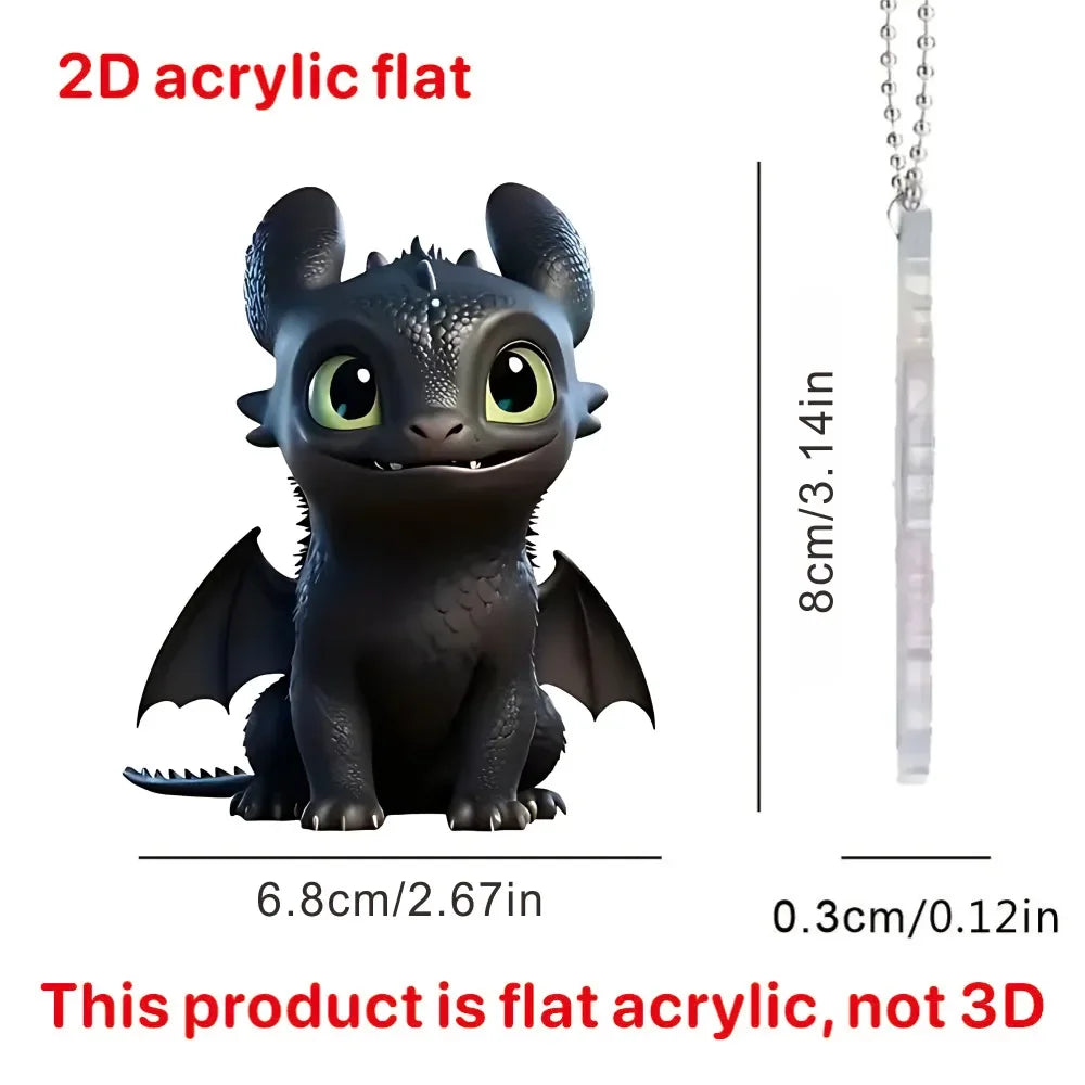 Nighty Fury Dragon Magic 2D Keychain
