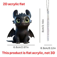 Nighty Fury Dragon Magic 2D Keychain