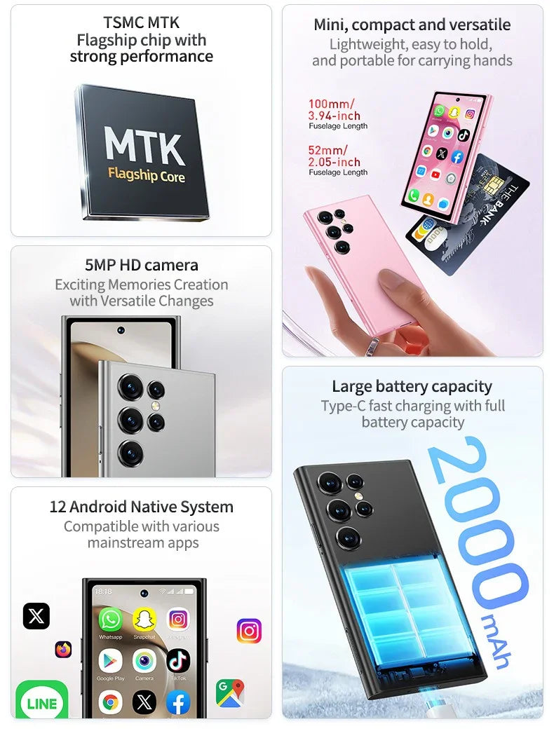 S26 Pro Apex Android Mini Smartphone