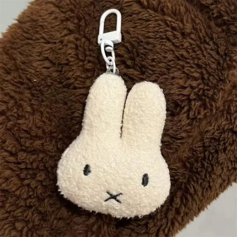Miffy Kawaii Head Plush Keychain