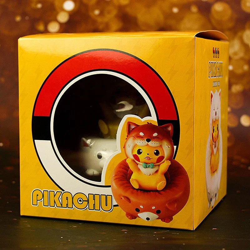 Pokimoen Pikachu Dog Party Figurine (13 cm)