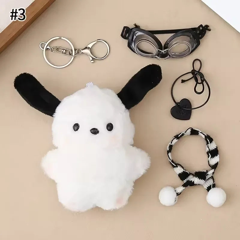 Porte-clés en peluche Pochacco prêt pour l'aventure 