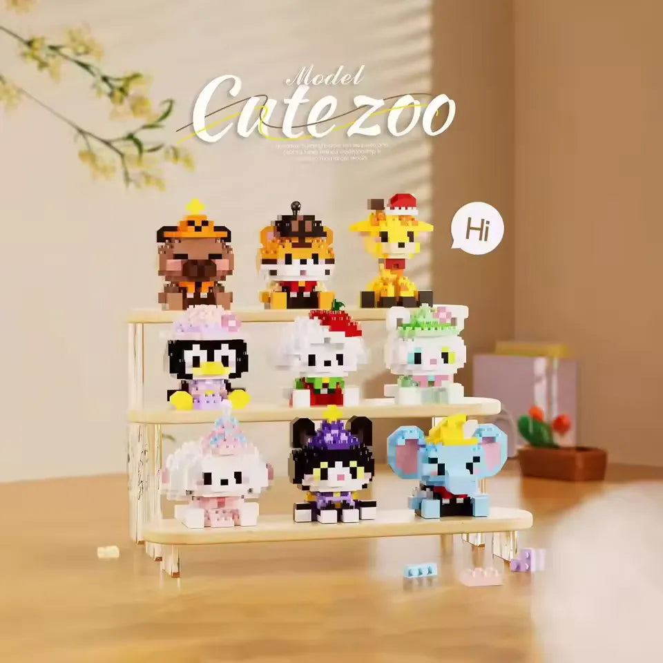 Cute Zoo Micro Building Blocks