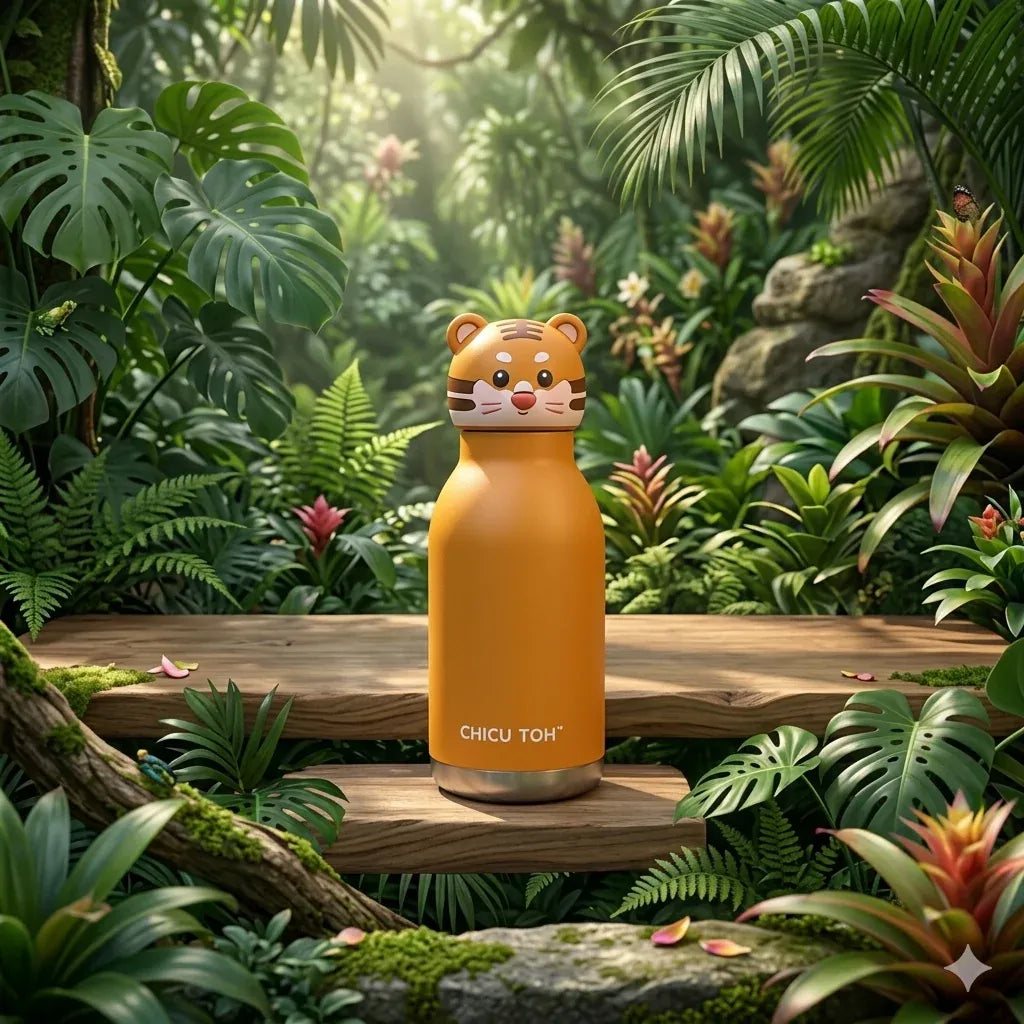 Chicu Tom Animal Safari Insulated Water Bottle (480 ml)