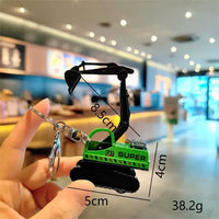 Mini Excavator Truck Pullback Keychain