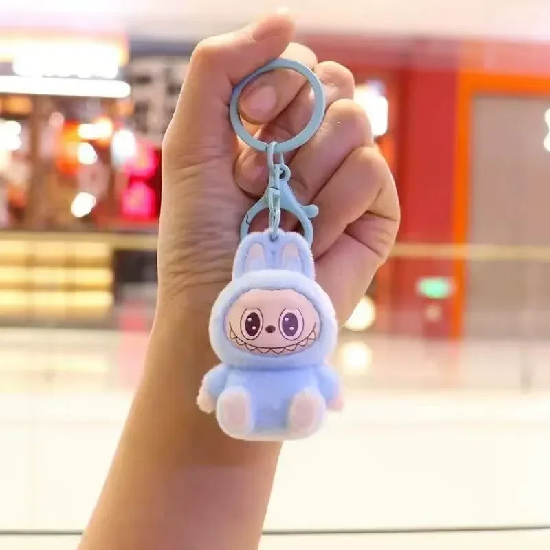 Labubu Have a Seat Mini Flock Keychain