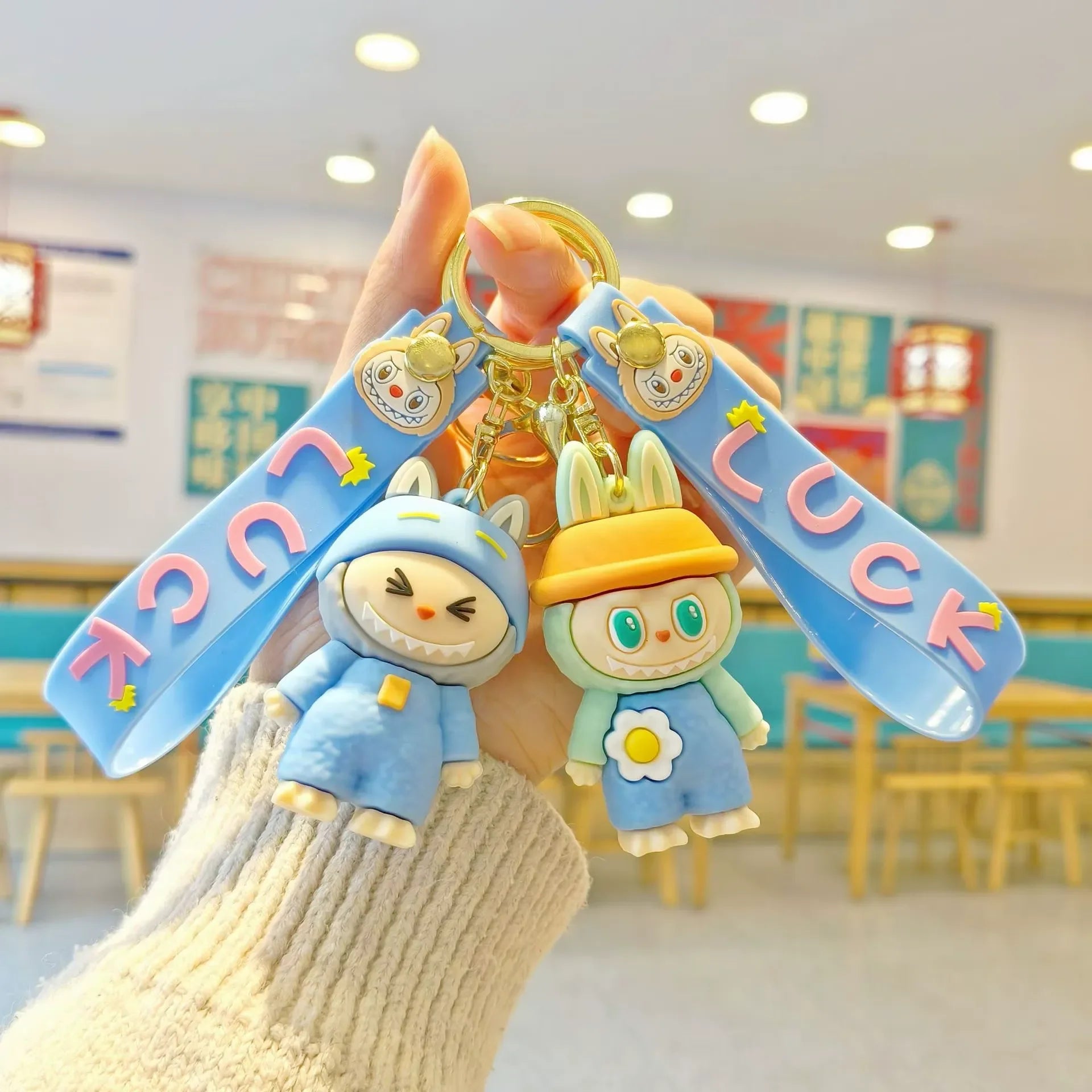Blessed Luck Labubu 3D Keychain