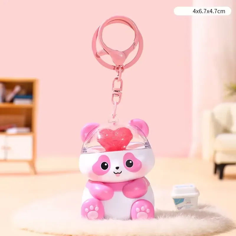 Panda Pulse I Love You Keychain