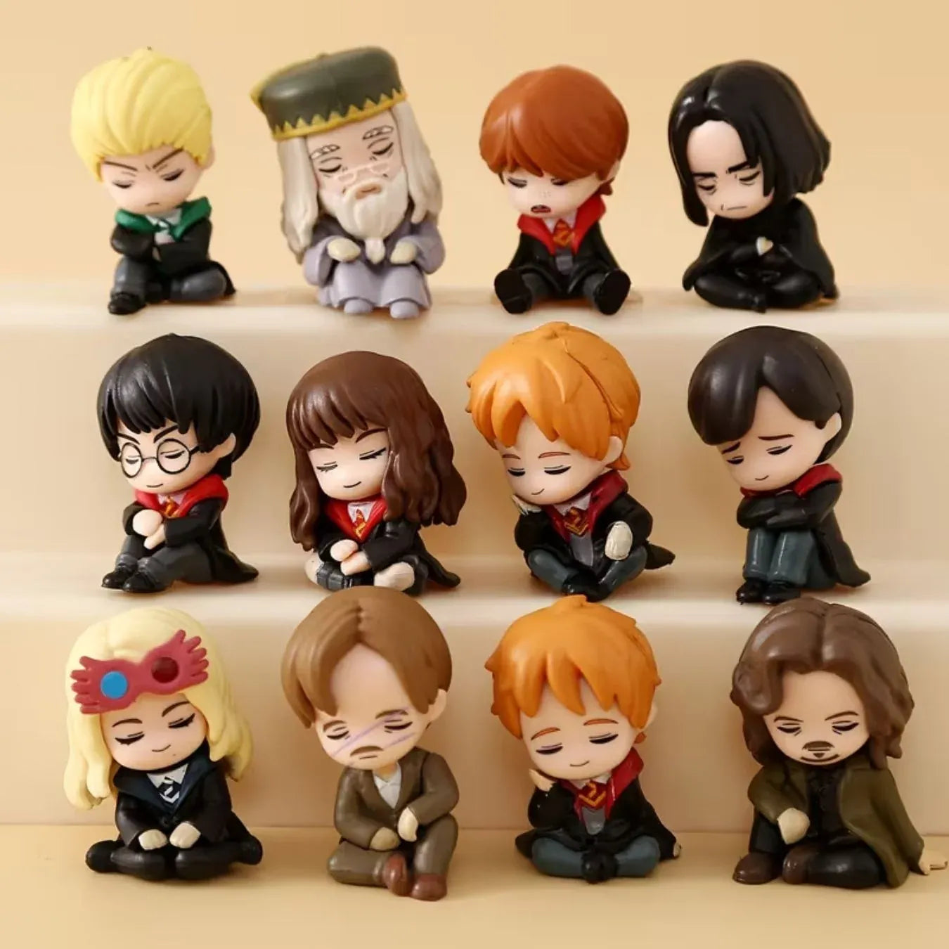 Sleeping Harry Potter & Friends Mini Figurines