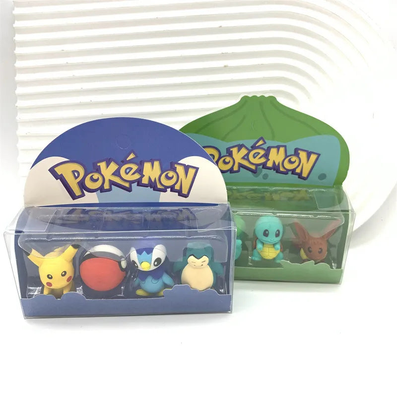 Pokimoen Champs 3D Eraser Figures (Set of 4)