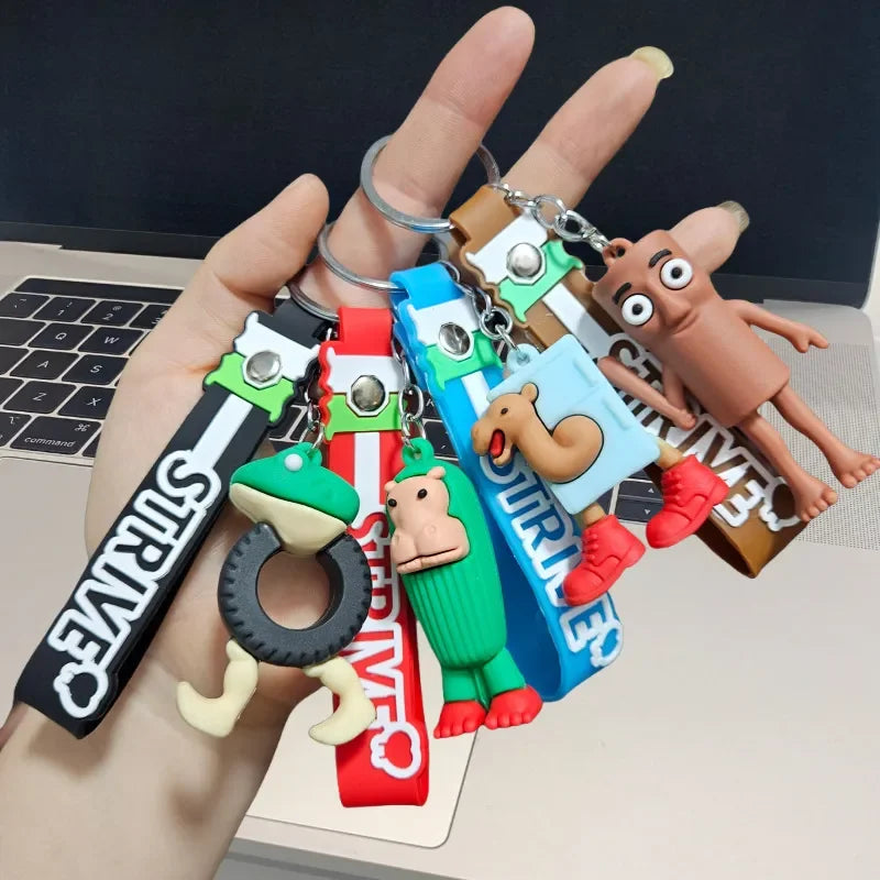 Brainrot Meme Riot Keychain