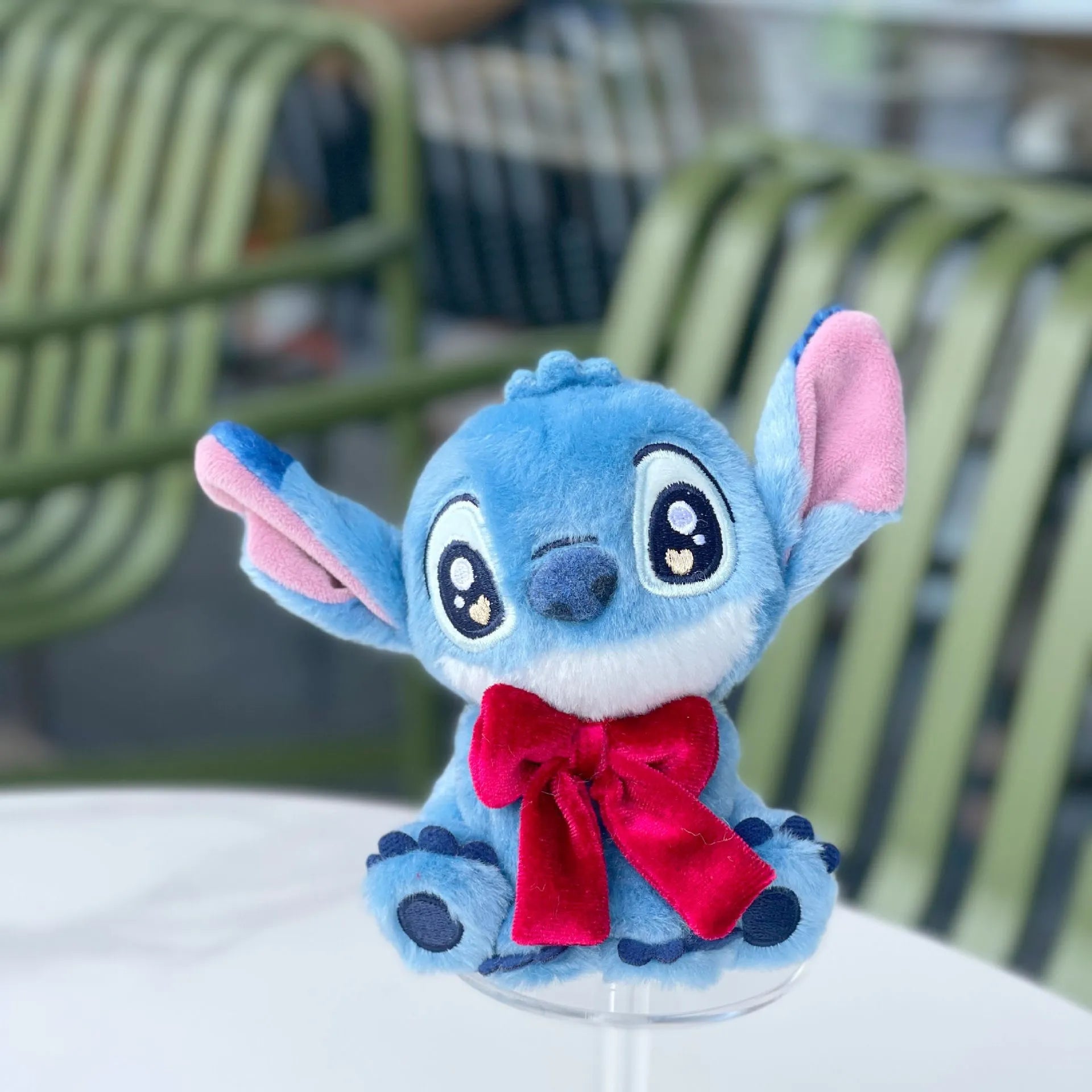 Cosmic Alien Red Scarf Plush Keychain