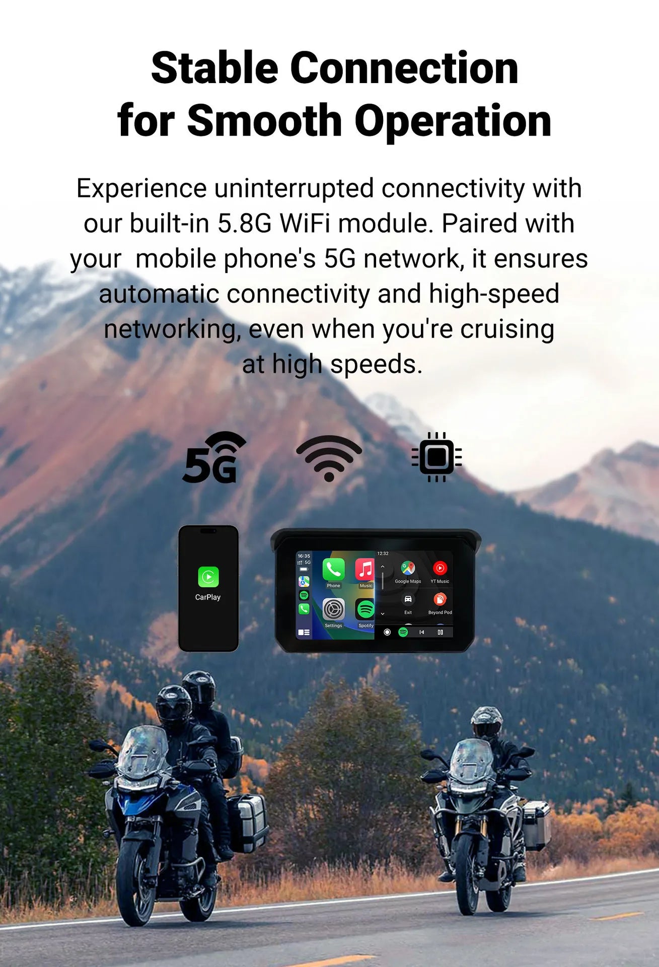 Ottocast C5 SE Pro Bike Advanced Display