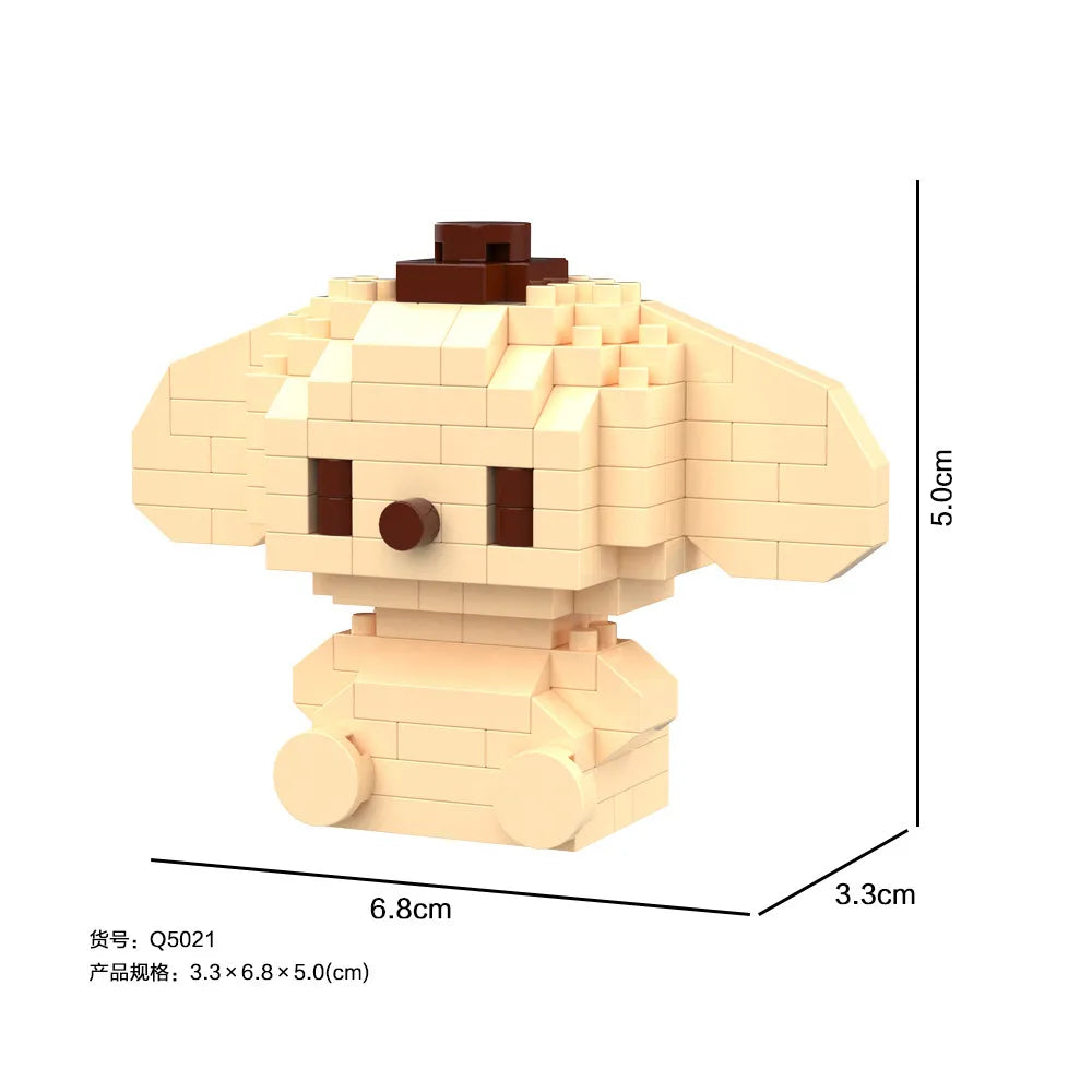 Sanliou Sitters Model Micro Building Blocks