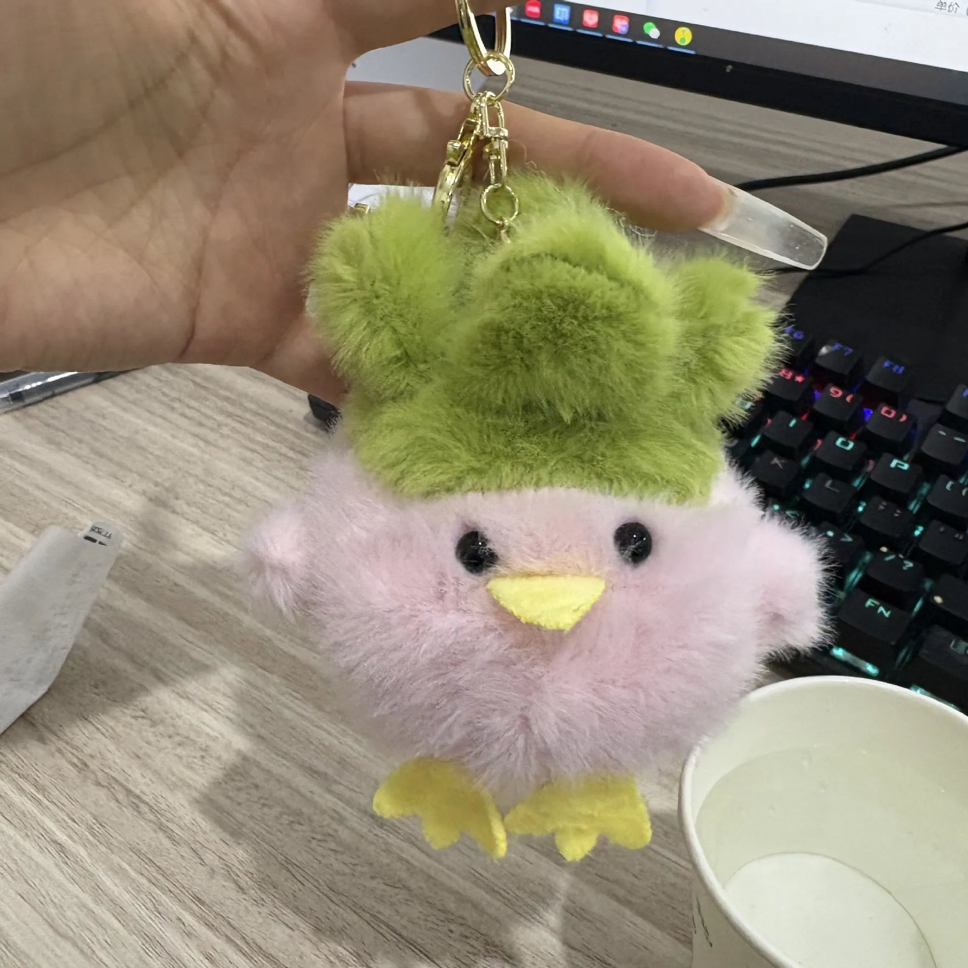 Hubei Souvenir Interactive Garlic Bird Keychain