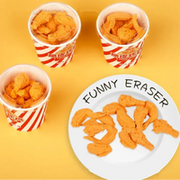 Chicken Bucket Finger-Lickin' Eraser (Set of 9)