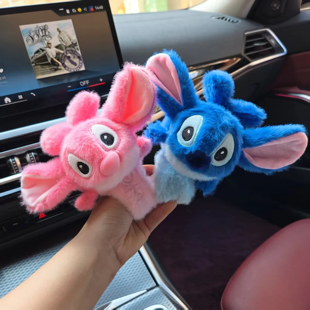 Stitch & Angel Flutter Wings Plush Bracelet (23 cm)