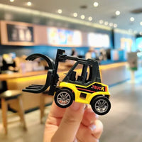 Mini Excavator Truck Pullback Keychain