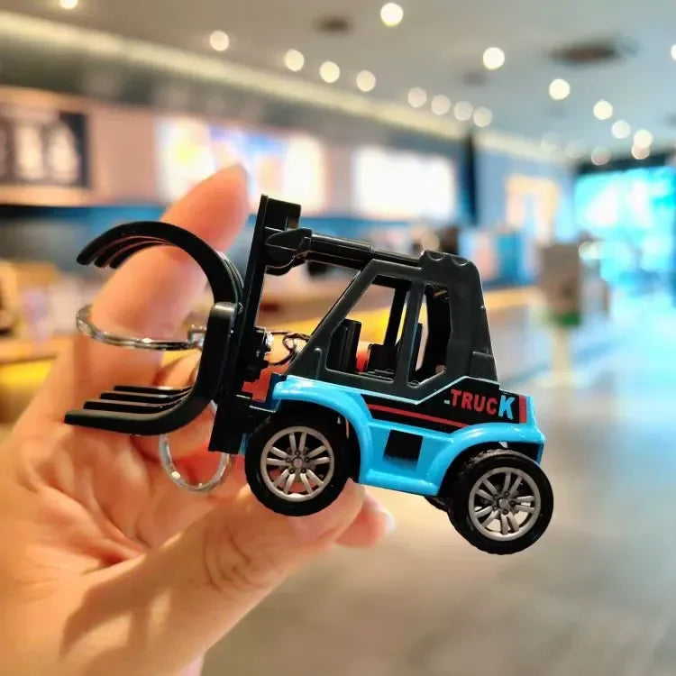 Mini Excavator Truck Pullback Keychain