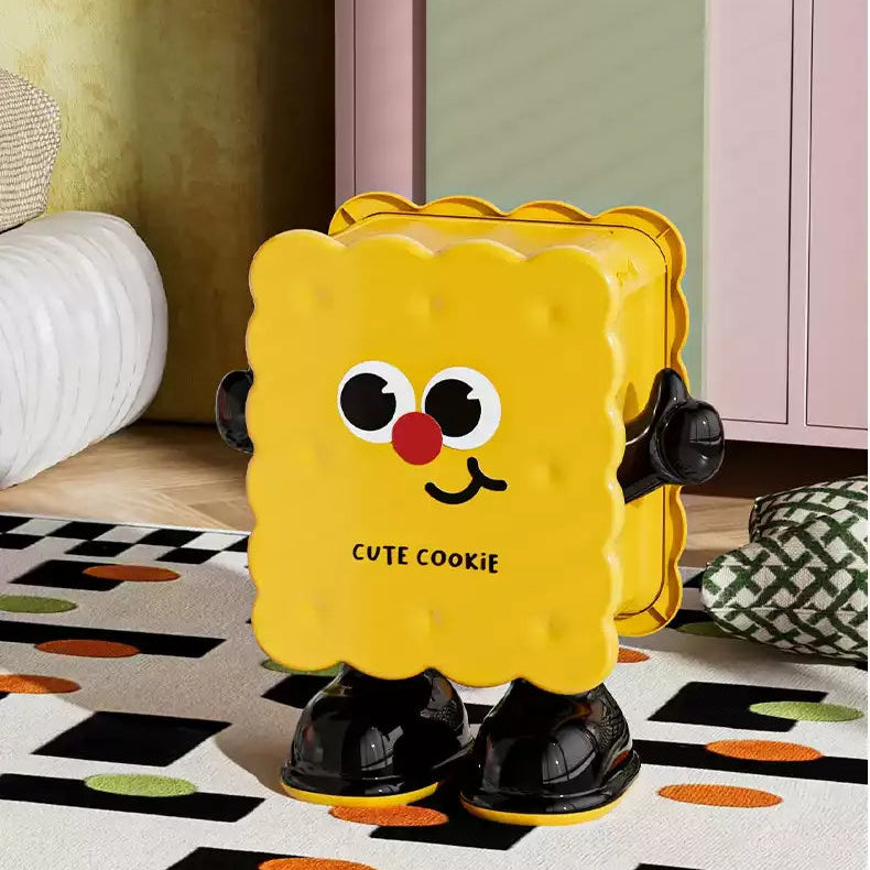 Kawaii Cookie Premium Living Room Trash Can