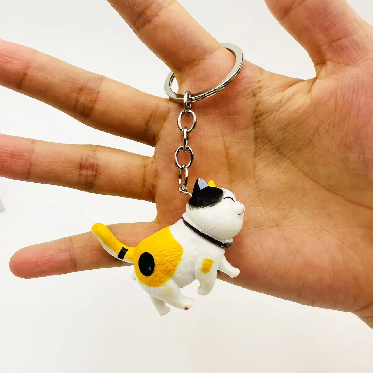 Happy Strides Walking Kitty Keychain