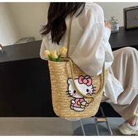 Hello Kitty Sun-Drenched Large Woven Tote Bag