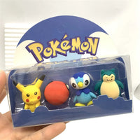Pokimoen Champs 3D Eraser Figures (Set of 4)