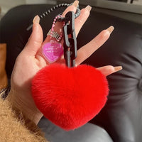Velvet Heart Premium Plush Keychain
