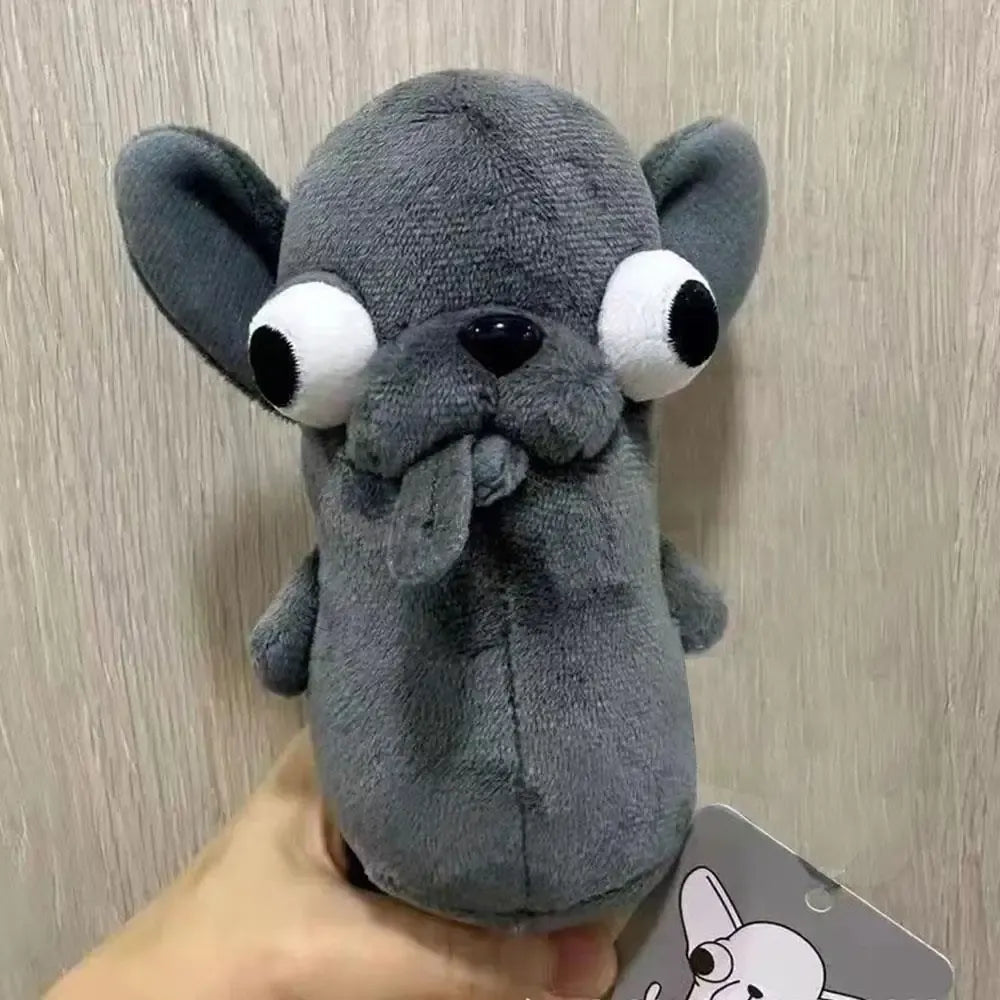 Tongue Out Chihuahua Plush Keychain