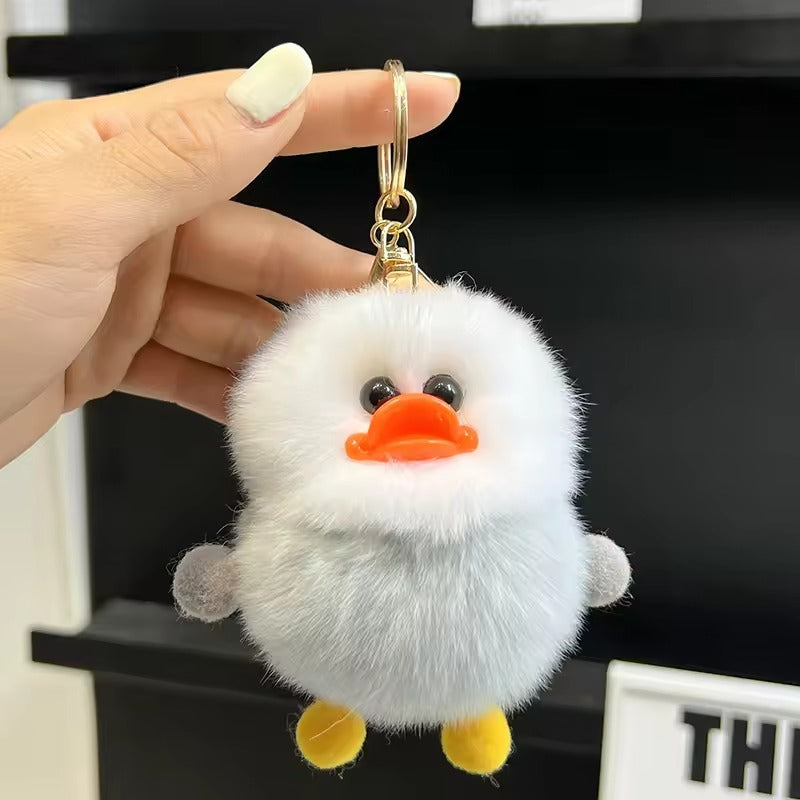 Little Furry Birds Plush Keychain