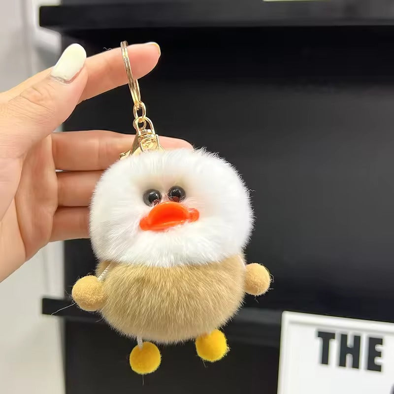 Little Furry Birds Plush Keychain