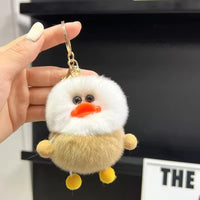 Little Furry Birds Plush Keychain