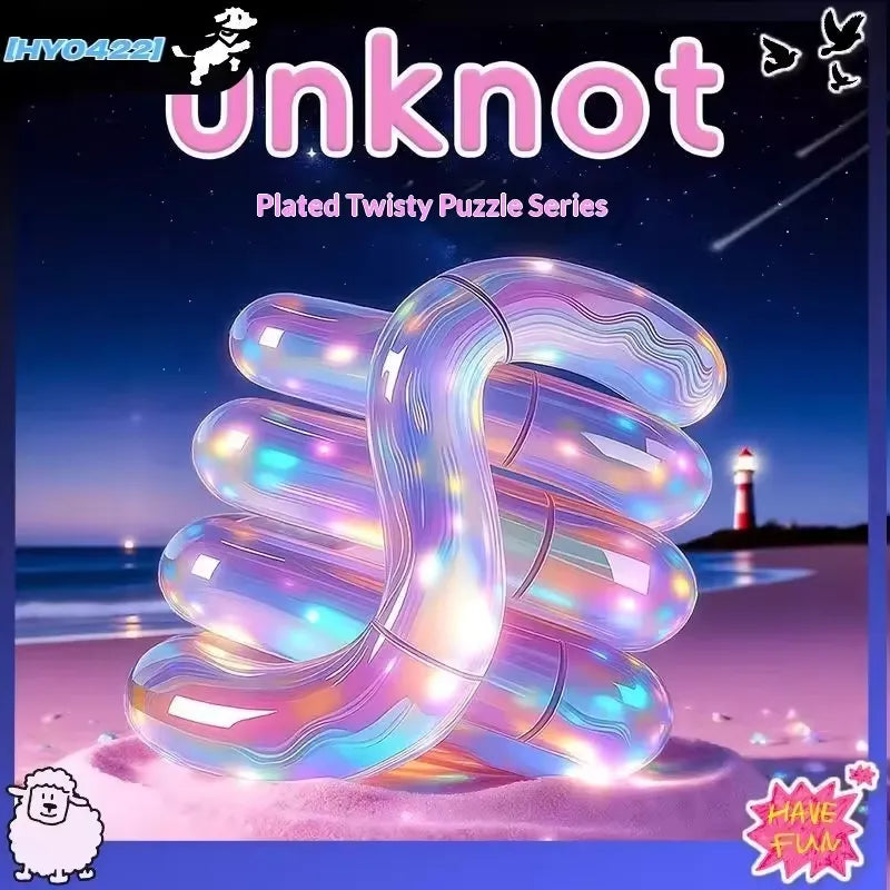 Unknot Electroplated Tangle Fidget Rope