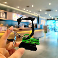 Mini Excavator Truck Pullback Keychain