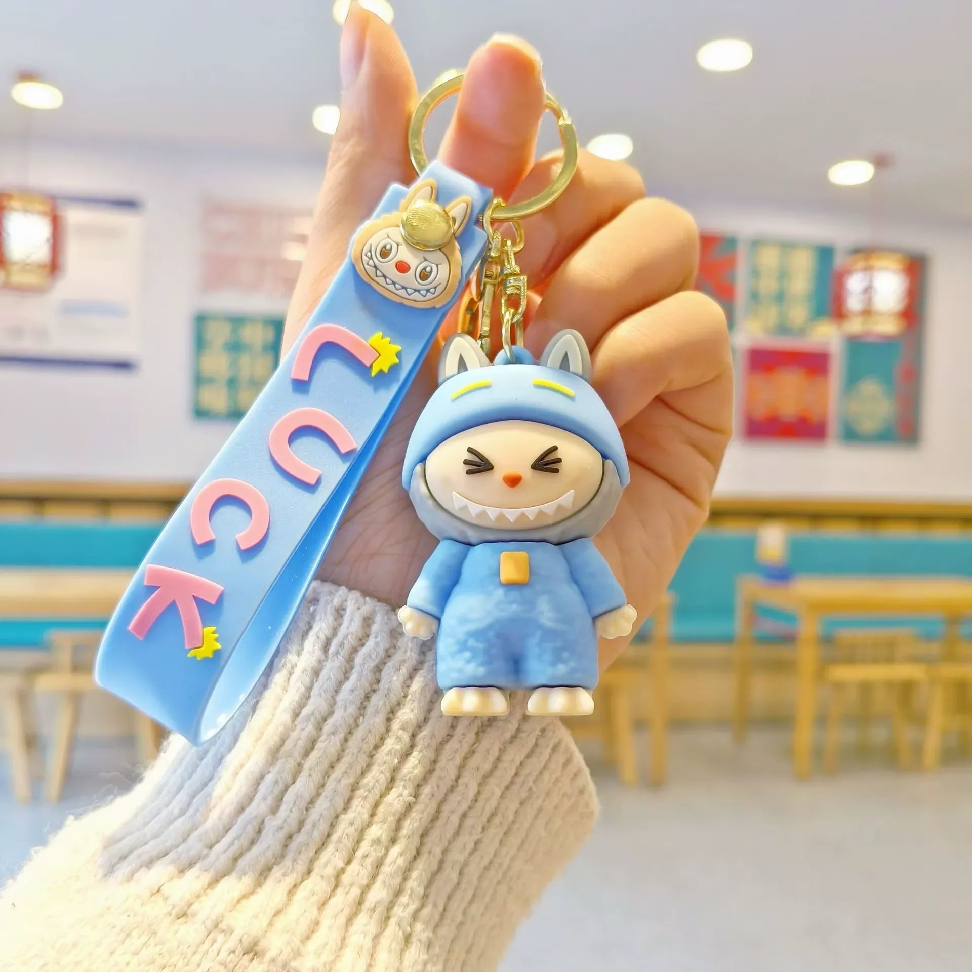 Blessed Luck Labubu 3D Keychain
