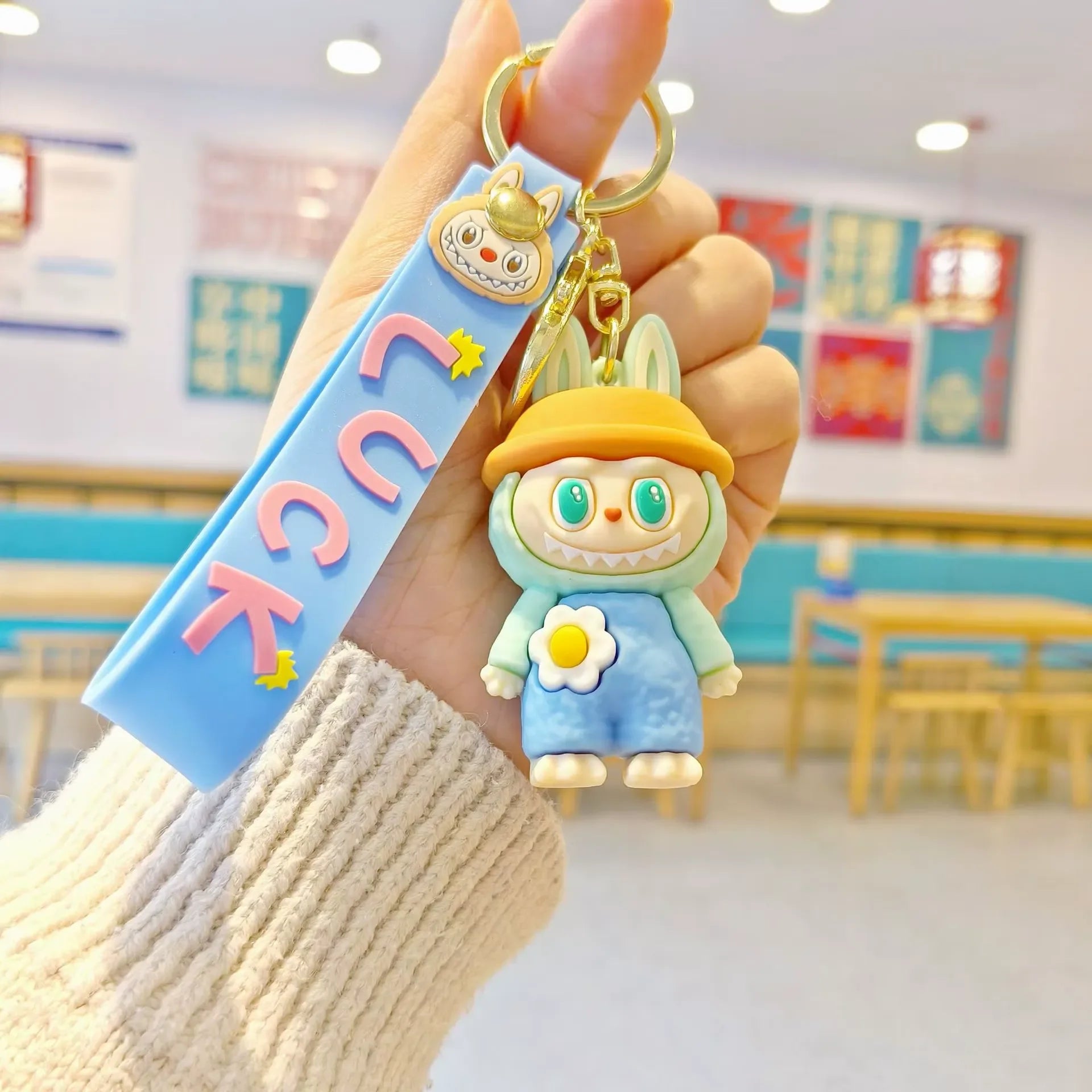 Blessed Luck Labubu 3D Keychain
