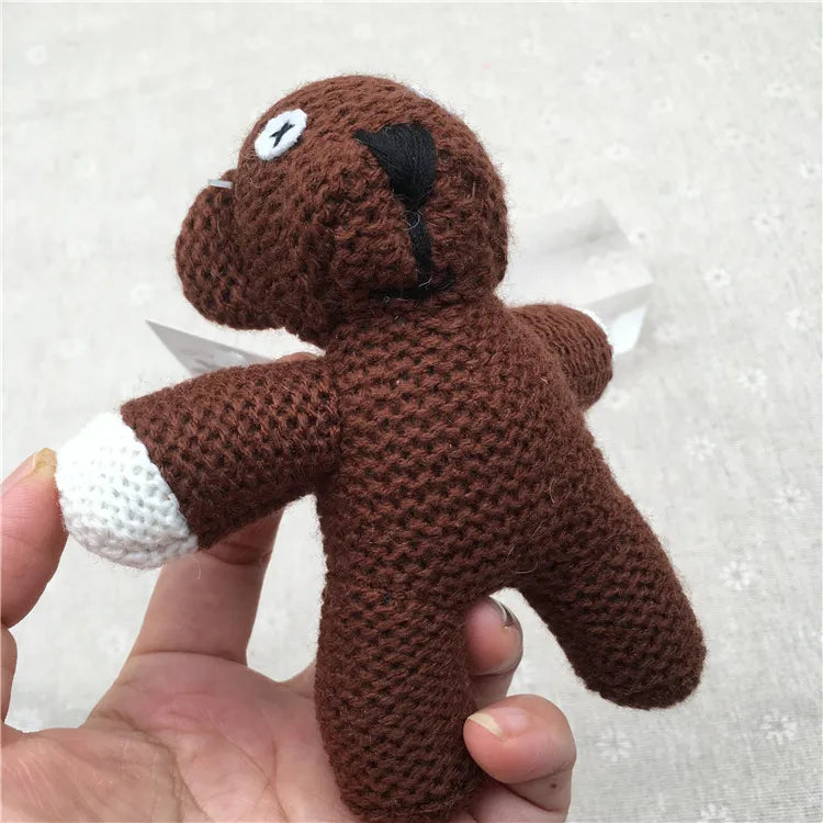 Mr. Bean Knitted Teddy Plush Keychain