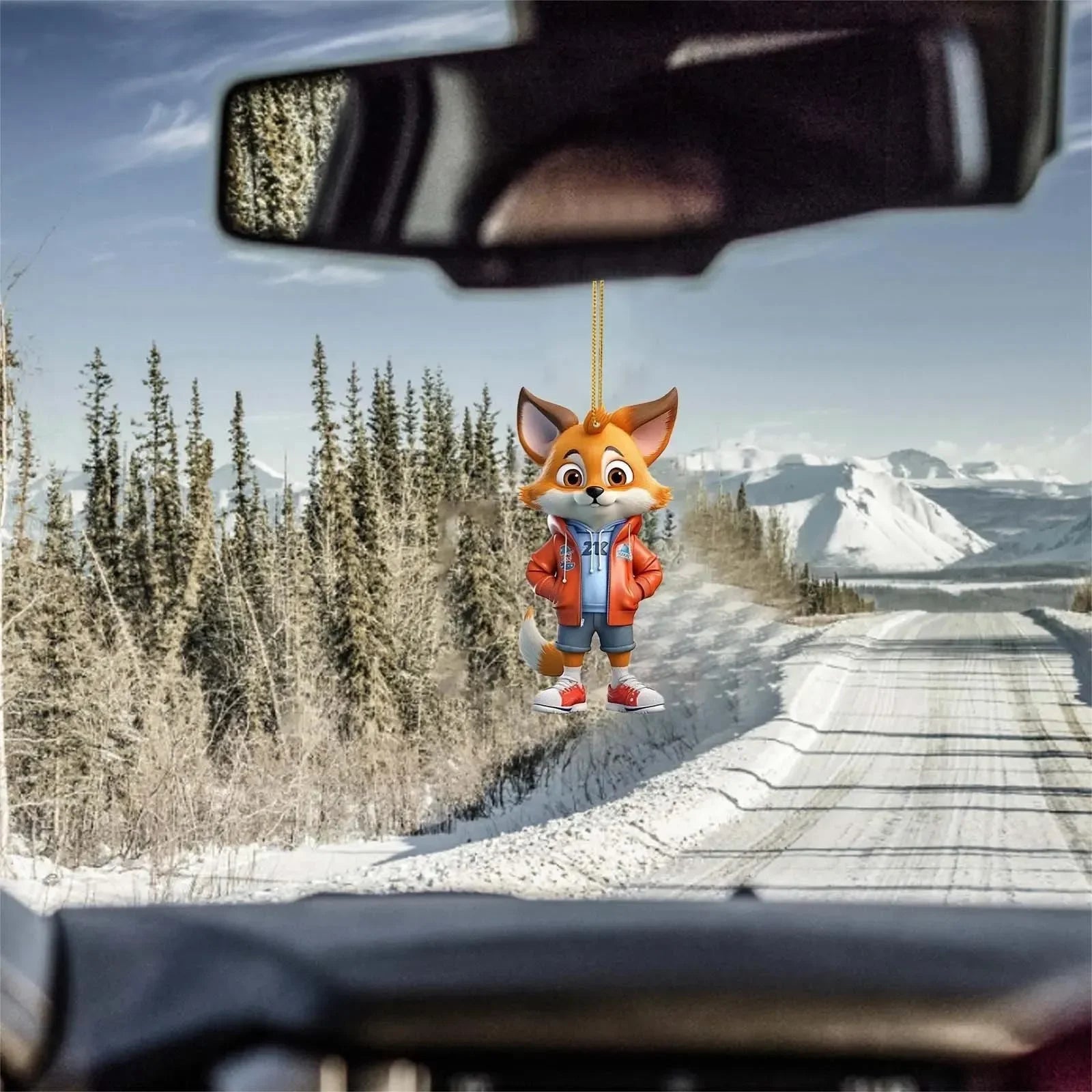 Fox Urban Prowler Acrylic Charm