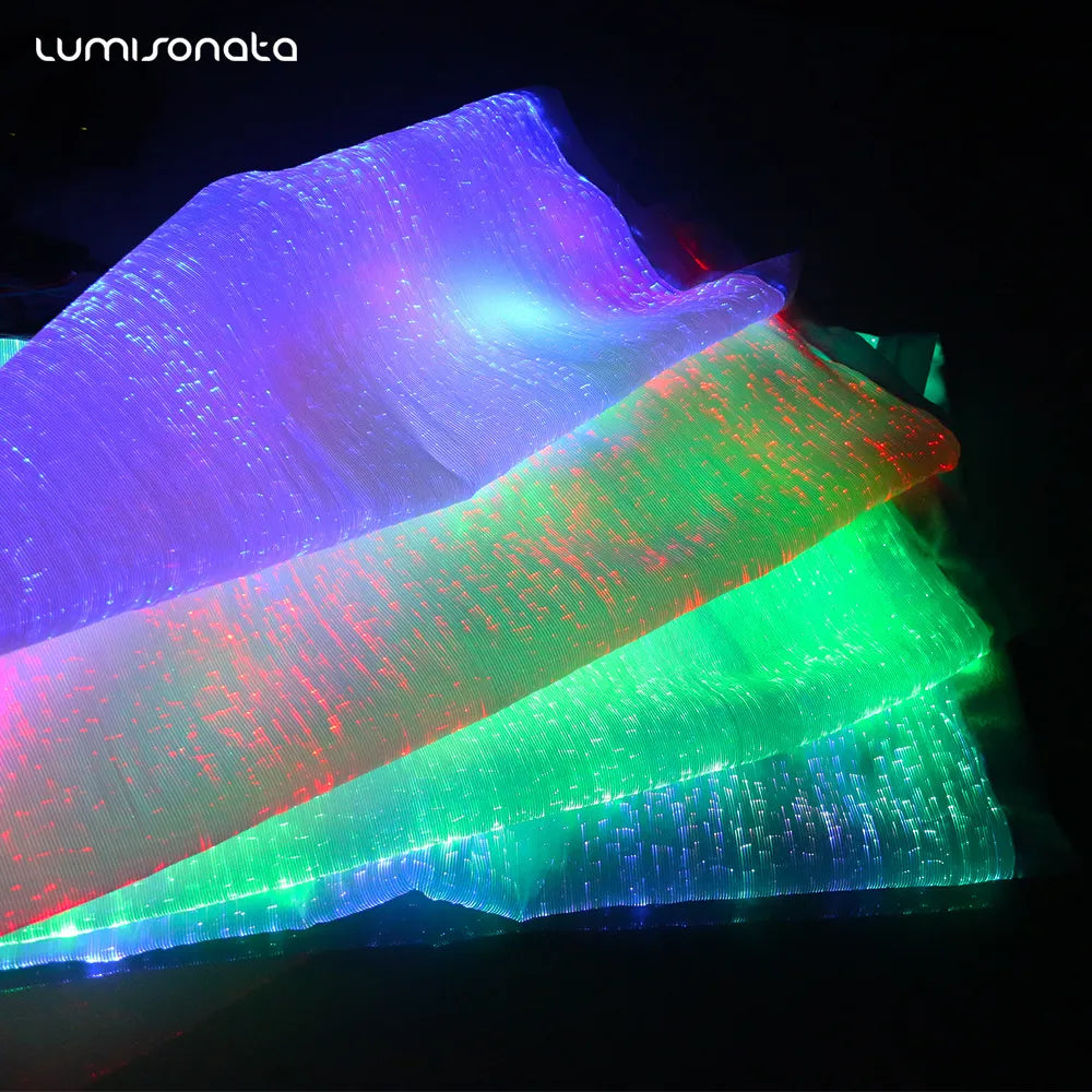 Luminous Fiber Optic Chain Sling Bag