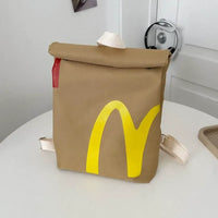 Cute McDonald's Vintage Canvas Backpack
