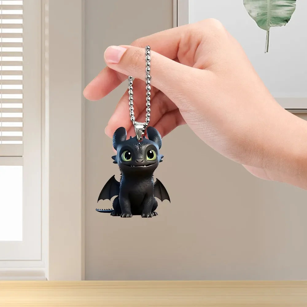 Nighty Fury Dragon Magic 2D Keychain