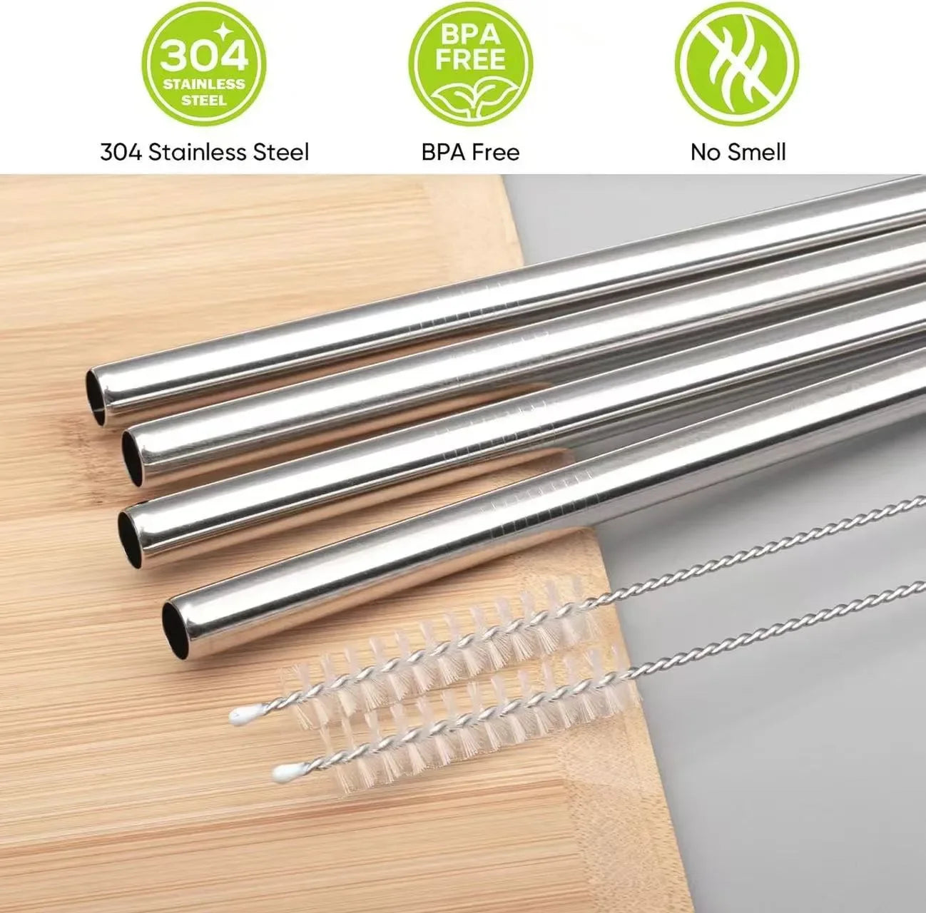 Sustainable Metal Straw Set for Owala Bottle (Pack of 6)