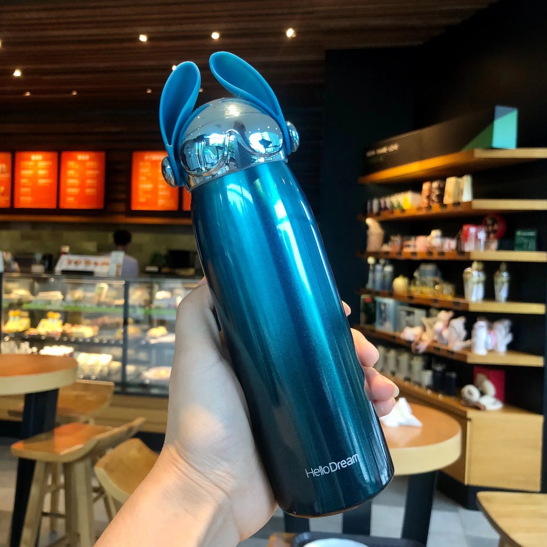 Hello Dream Stitch Ears Insulated Bottle (500 ml)