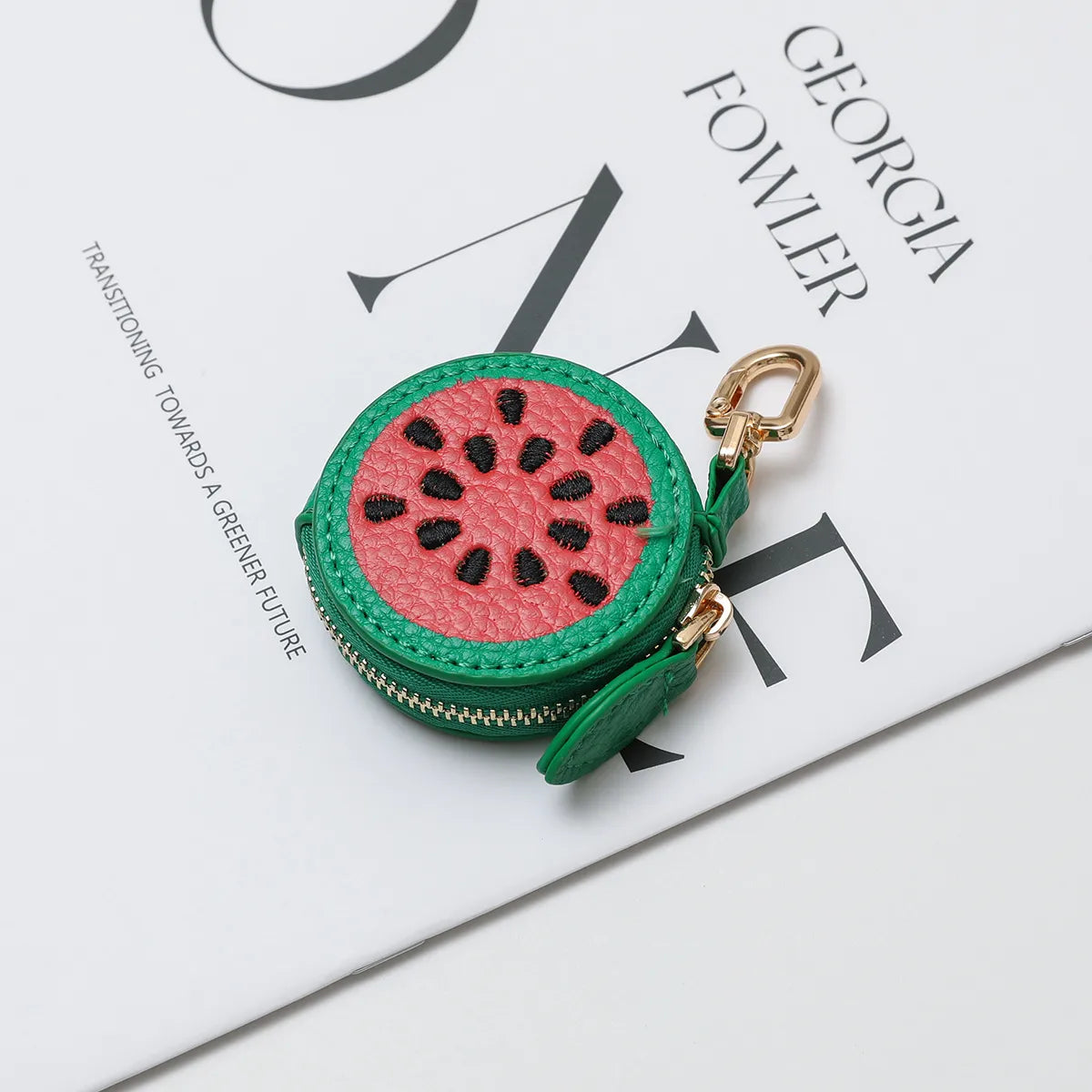 Fruity Charm Leather Bag Coin Purse