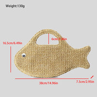 Marina-Chic Polka Fish Summer Handle Bag