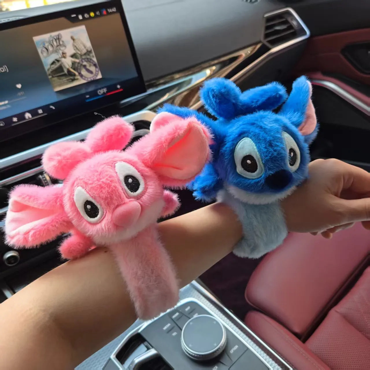 Stitch & Angel Flutter Wings Plush Bracelet (23 cm)