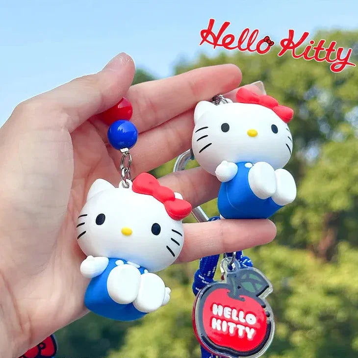Genuine Hello KT Classic Red-Blue Keychain